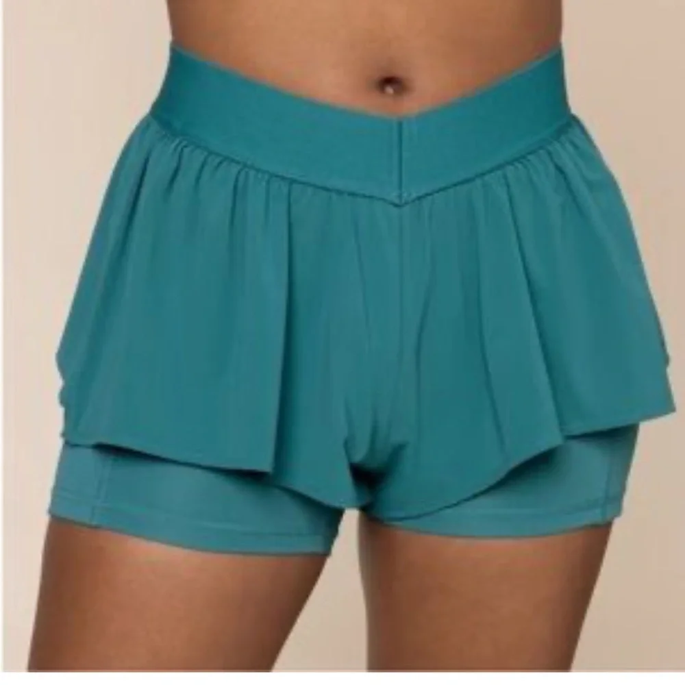 PopFlex On The Run Ruffle Short Size Small - Picture 1 of 4
